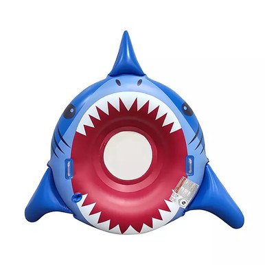 Member's Mark Oversized Inflatable Pool Floats with Cupholder - Member's Mark Oversized Shark Float
