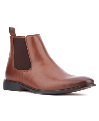 New York & Company Men's Harrison Chelsea Boots - Cognac Size 10 - Bellso