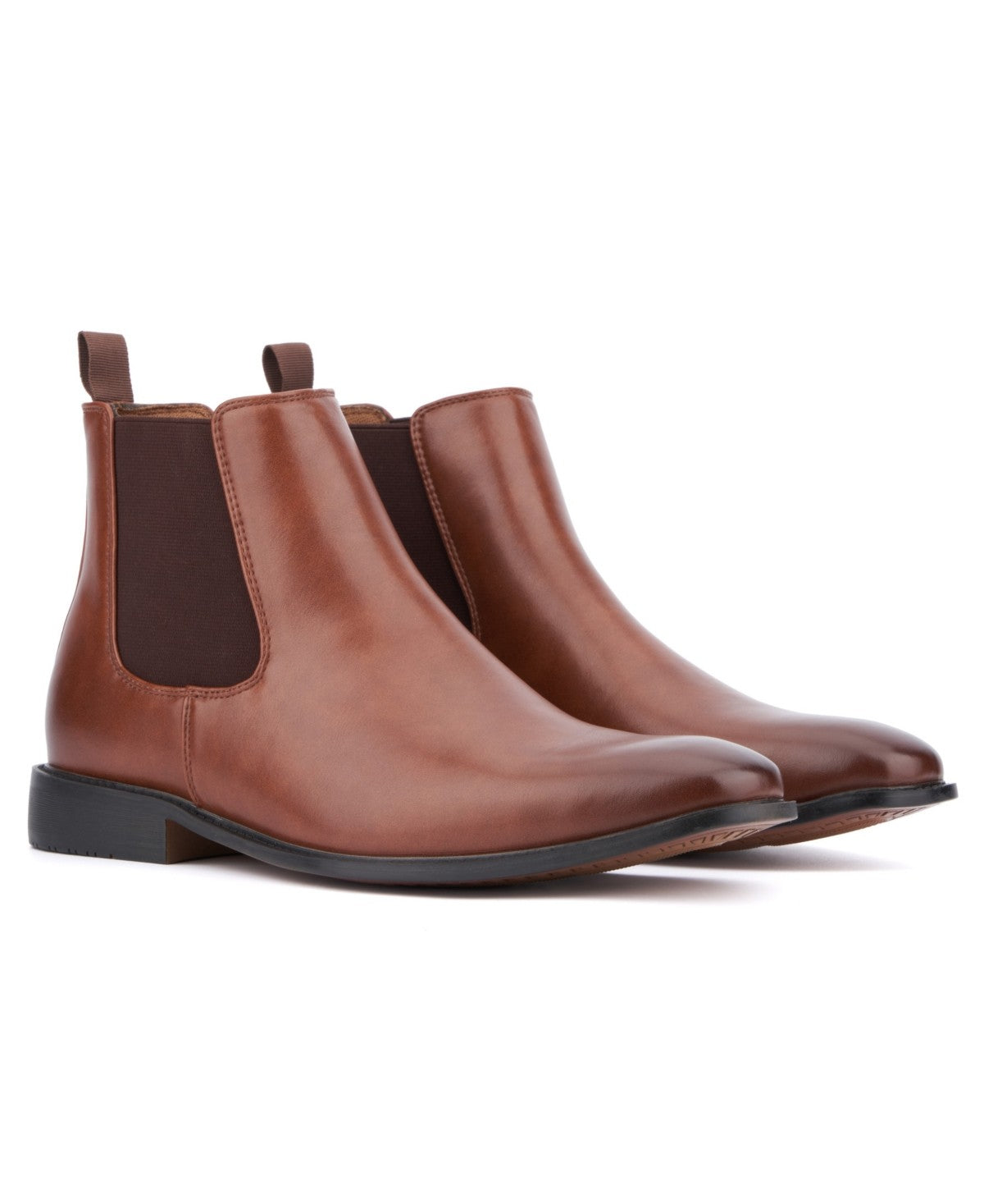 New York & Company Men's Harrison Chelsea Boots - Cognac Size 10 - Bellso