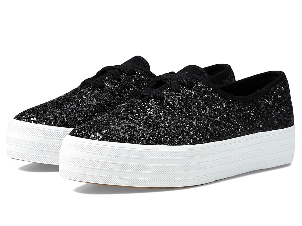 Keds Point Glitter Lace up Platform Sneakers Size 8.5 - Bellso