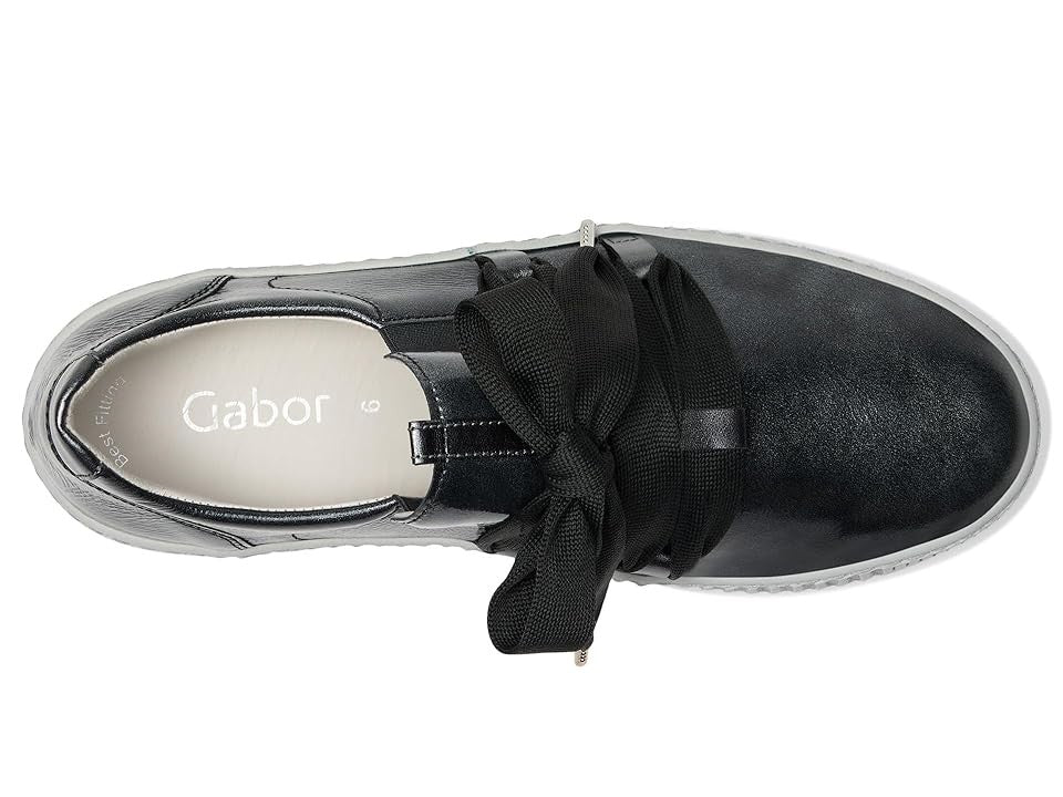 Gabor Gabor 53.333 Women's Shoes Argento : UK 6 (US Women's 8.5) B - Medium, Lace/Leather - Bellso