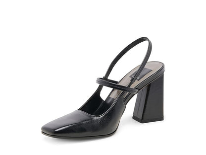 Dolce Vita Soyer High Women's Heels Midnight Crinkle Patent : 8.5 M, Leather/Rubber - Bellso