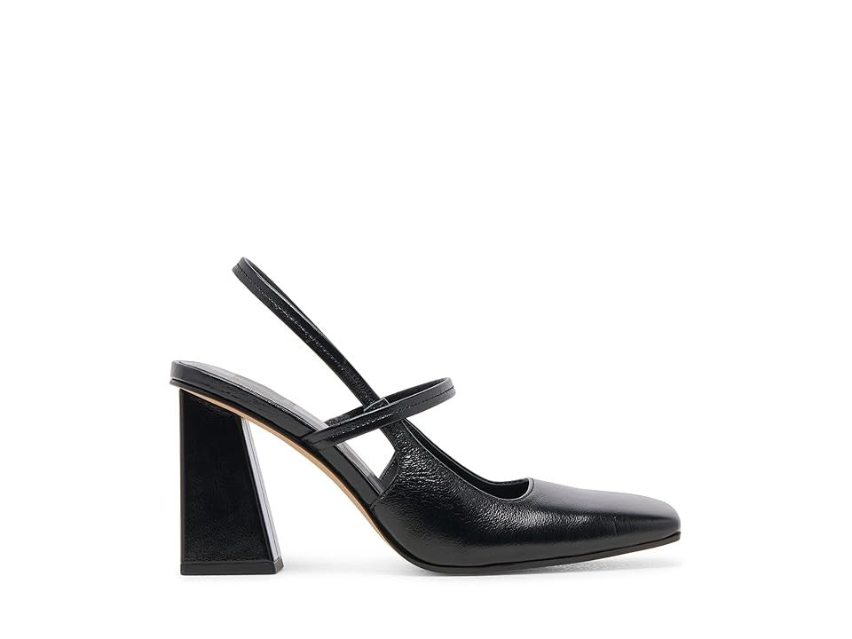 Dolce Vita Soyer High Women's Heels Midnight Crinkle Patent : 8.5 M, Leather/Rubber - Bellso
