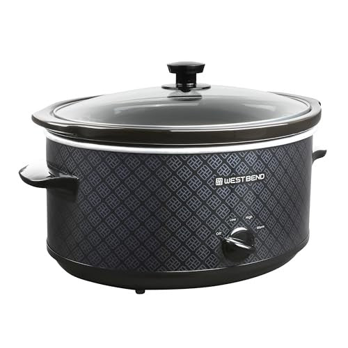 6 Qt. Black Slow Cooker - Bellso
