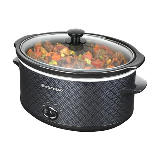 6 Qt. Black Slow Cooker - Bellso