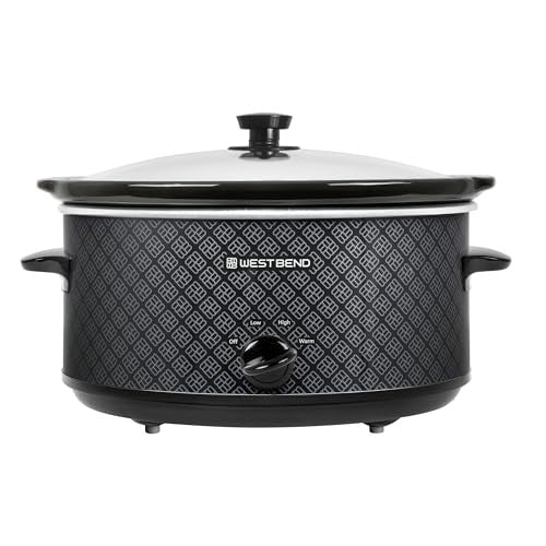 6 Qt. Black Slow Cooker - Bellso