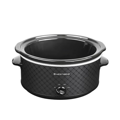 6 Qt. Black Slow Cooker - Bellso