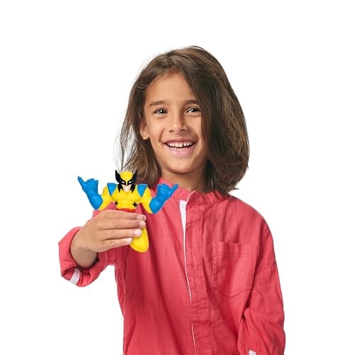 Heroes of Goo Jit Zu Marvel Studios X-Men '97 Wolverine Stretchy Action Figure, with Metallic Rheoscopic X-Gene Filling,Stretch Wolverine up to 3 Time - Bellso