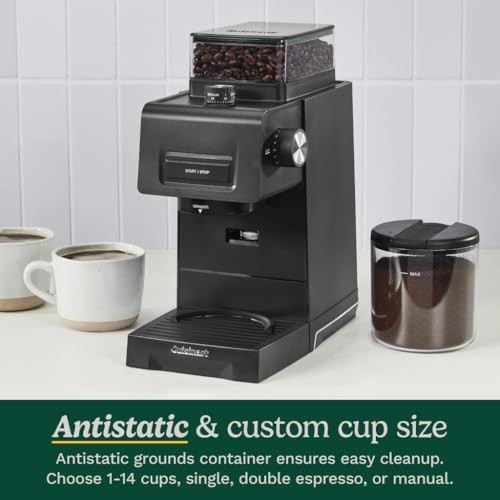 Cuisinart Espresso Conical Burr Grinder, Black - Bellso