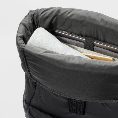 Puffer 16" Backpack Black - Open Story - Bellso