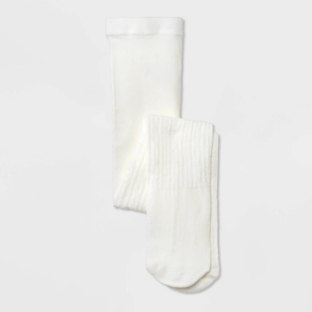 Toddler Girls' Sweater Tights - Cat & Jack™ Off-White 2T-3T - Bellso