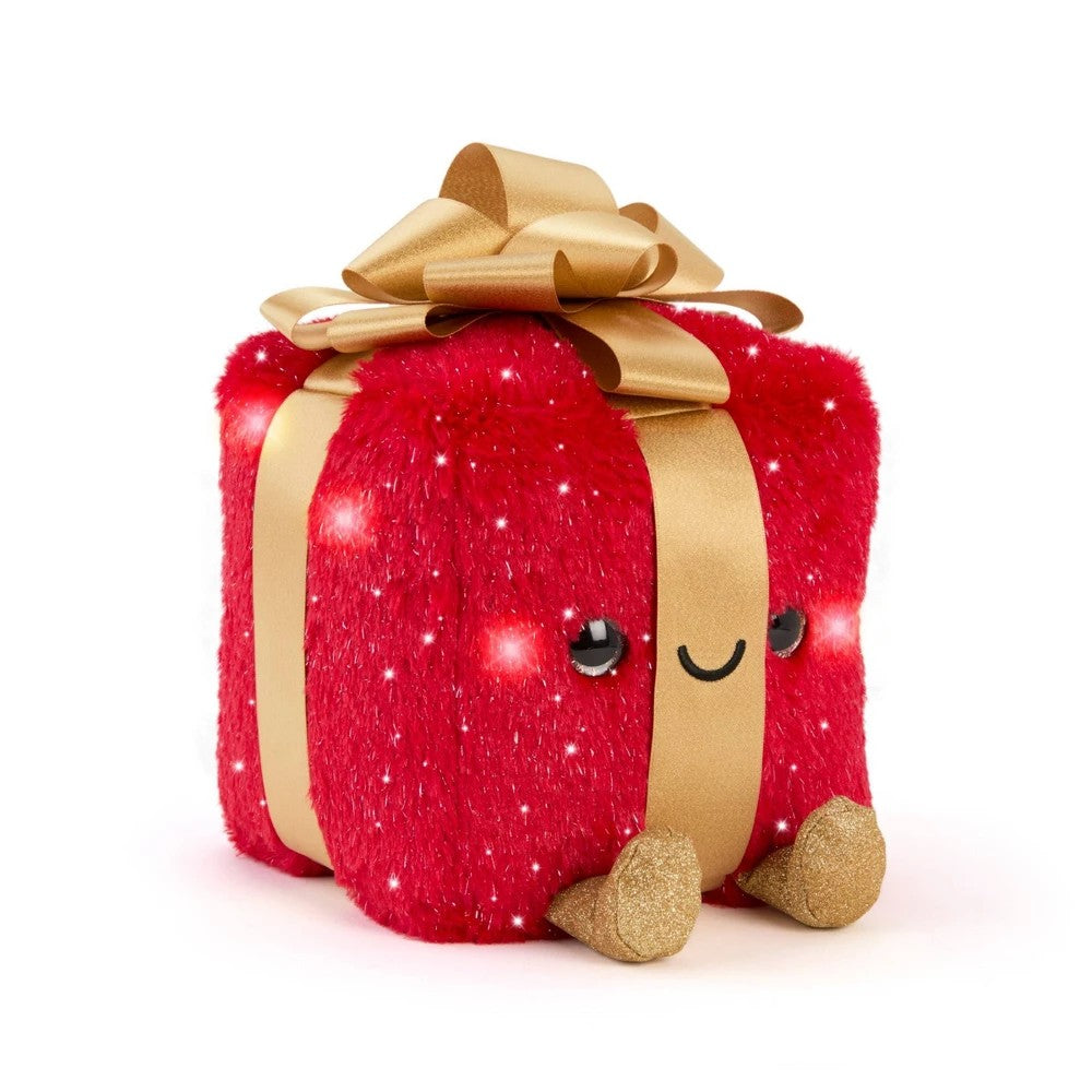 FAO Schwarz 10  Glow Brights Present Plush Toy New with Tag