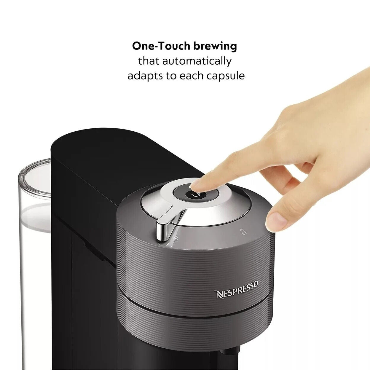 De'Longhi Nespresso Vertuo Next Deluxe with Milk Frother, Dark Grey - Bellso