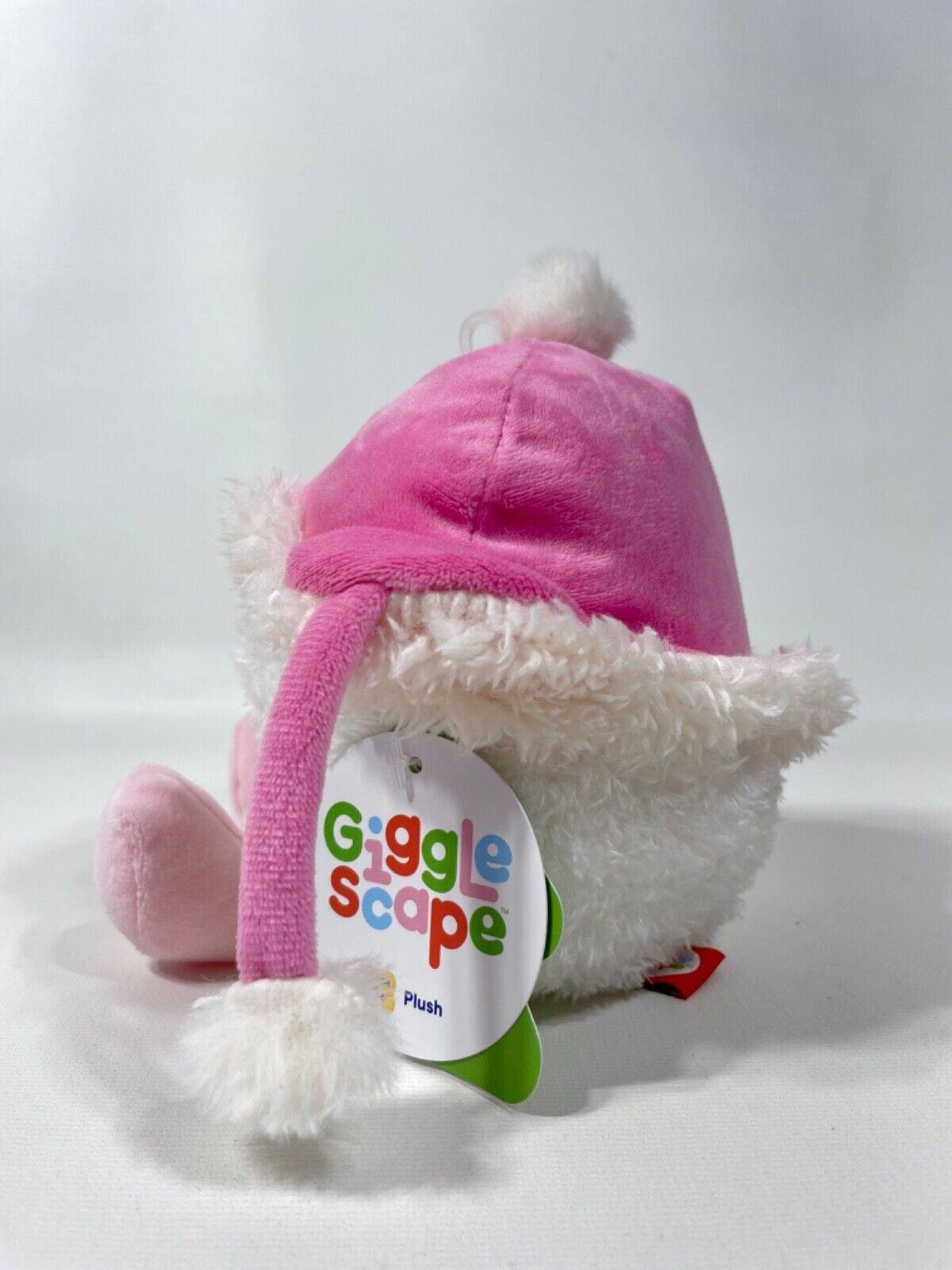 Gigglescape 6" Holiday Snowball with Pink Hat Soft Plush Toy - Bellso