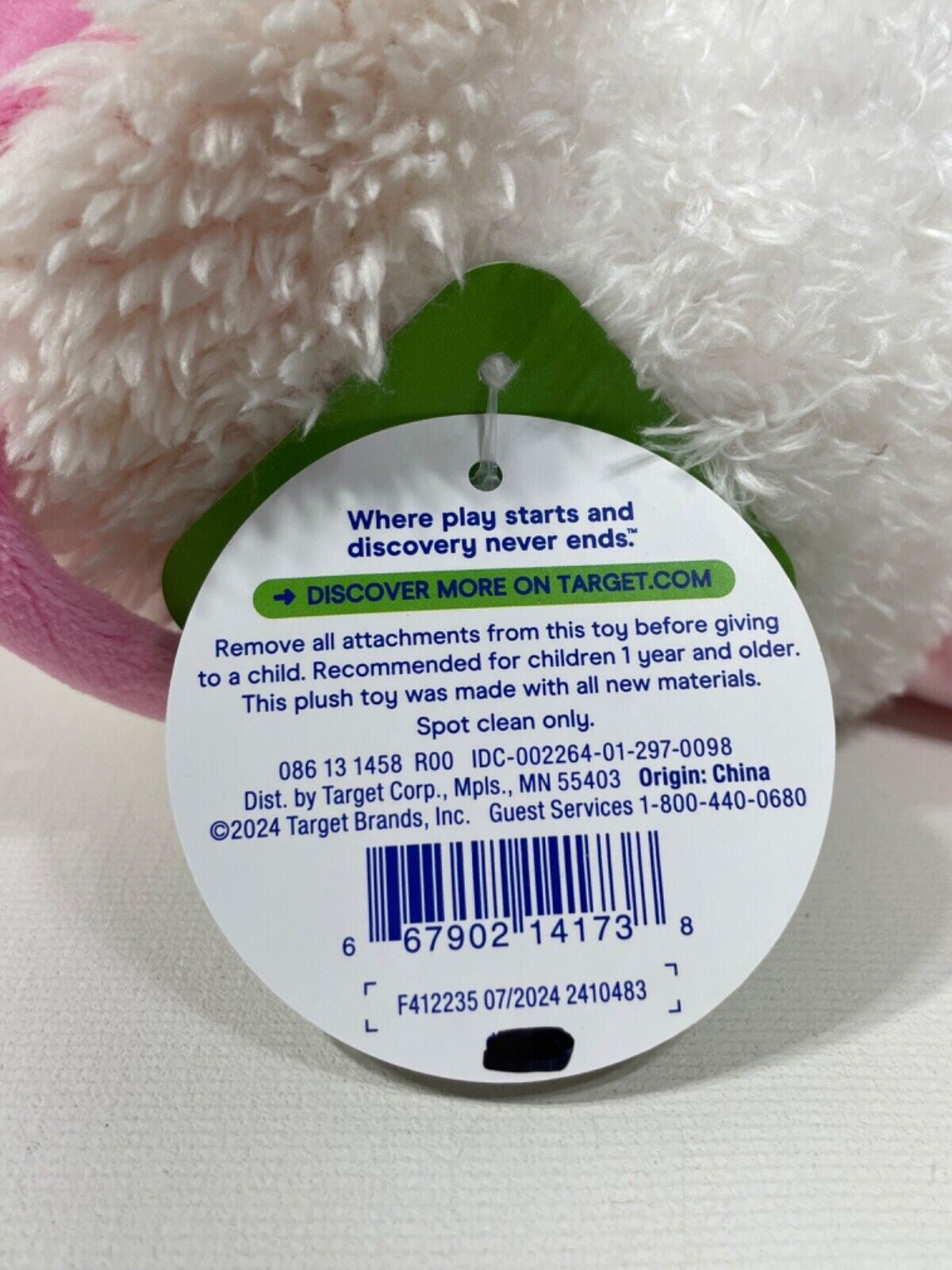 Gigglescape 6" Holiday Snowball with Pink Hat Soft Plush Toy - Bellso