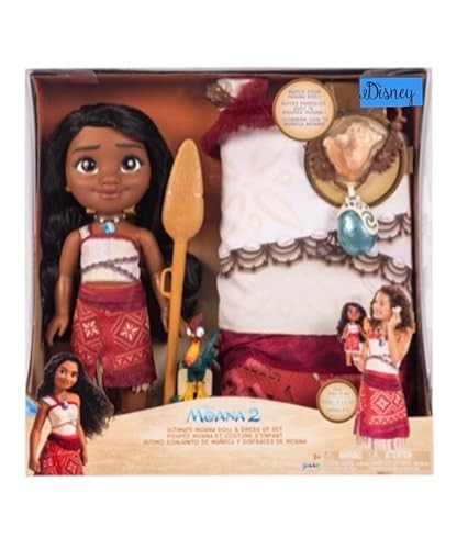 Disney Moana 2 Ultimate Doll & Dress-up Set with Accessories  Outfit  and Pua Companion - Bellso