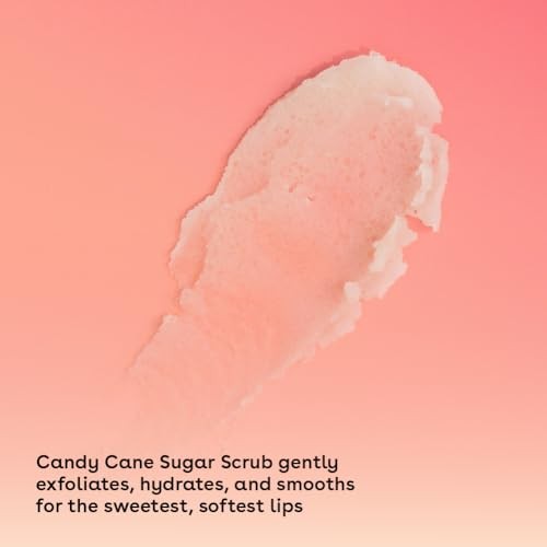Eos Holiday Lip Treatment Gift Set- Candy Cane Swirl Lip Scrub & 24H Moisture Super Balm, Limited-Edition Lip Care, Stocking Stuffers, 2-Pack - Bellso