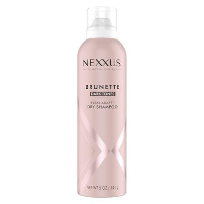 Nexxus Brunette Dry Shampoo for Dark Tones 72 Hour Freshness No Dull Residue with FLEXXADAPT Technology 5 Fl Oz