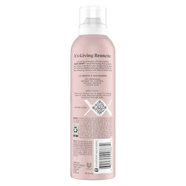 Nexxus Brunette Dry Shampoo for Dark Tones 72 Hour Freshness No Dull Residue with FLEXXADAPT Technology 5 Fl Oz