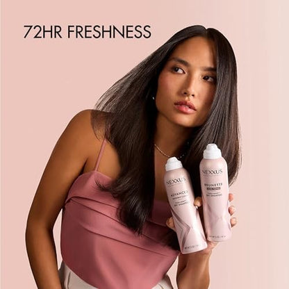 Nexxus Brunette Dry Shampoo for Dark Tones 72 Hour Freshness No Dull Residue with FLEXXADAPT Technology 5 Fl Oz