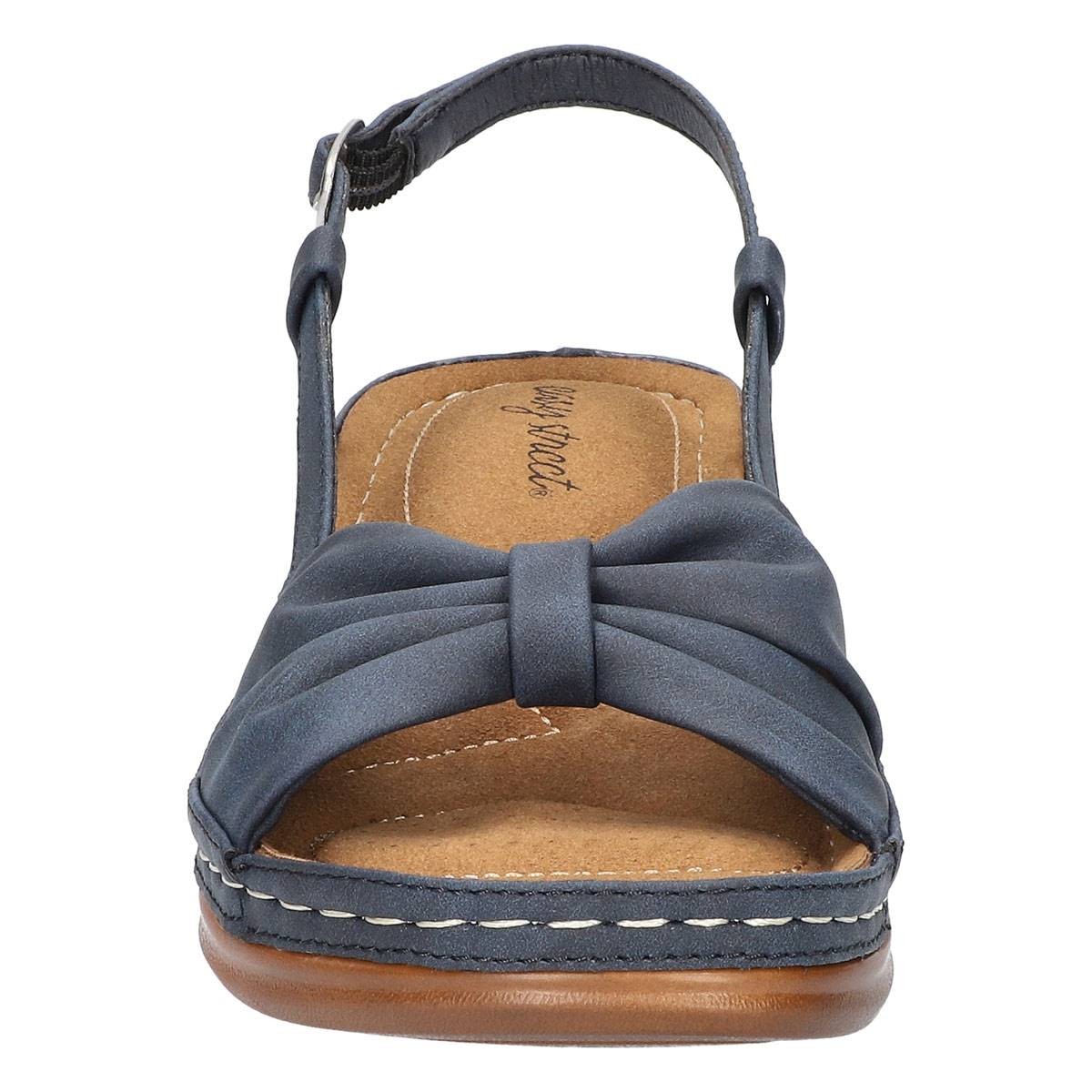 Easy Street Women's Jupiter Comfort Buckle Slingback Sandals - Natural Size 7-1/2 - Bellso