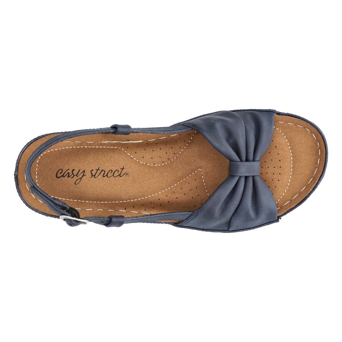 Easy Street Women's Jupiter Comfort Buckle Slingback Sandals - Natural Size 7-1/2 - Bellso