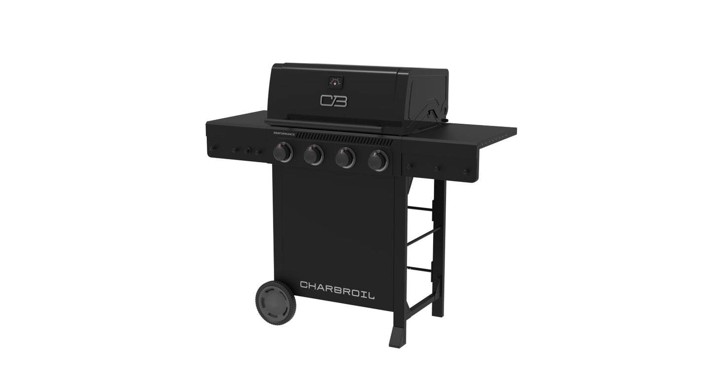 Performance Series™ 4 Burner Gas Grill Cart Black - Bellso