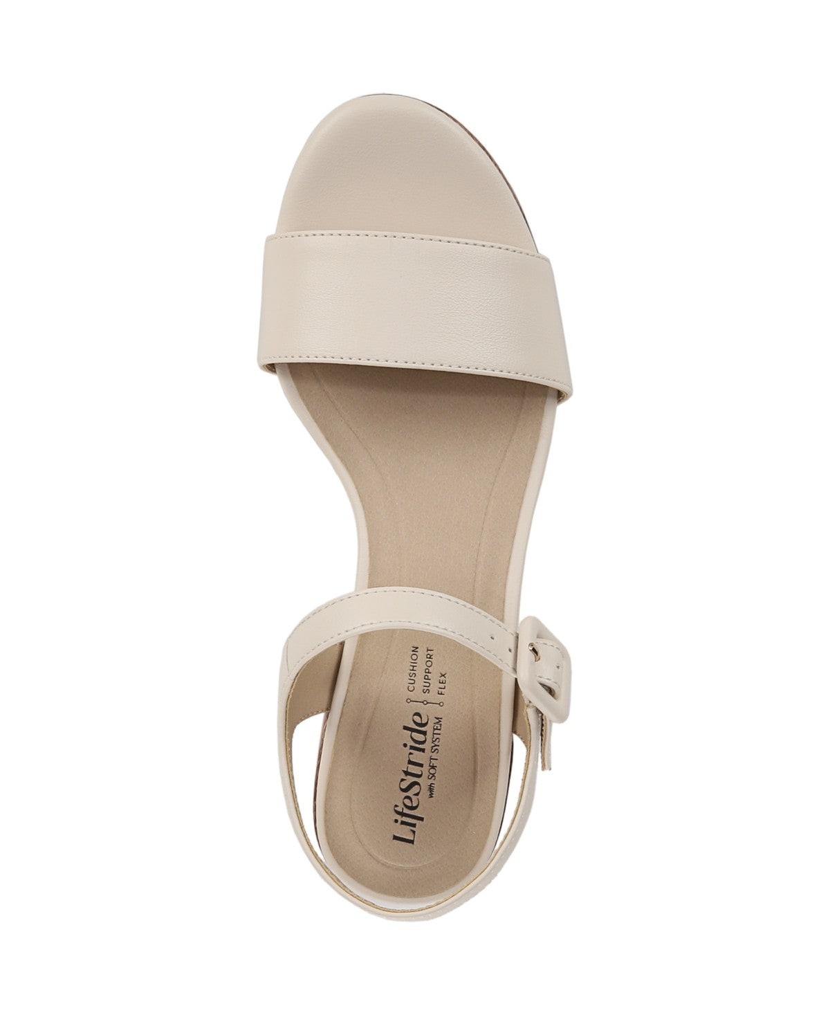 LifeStride Rhythmn Women's Sandals Cream Beige : 10 M (B), Synthetic - Bellso