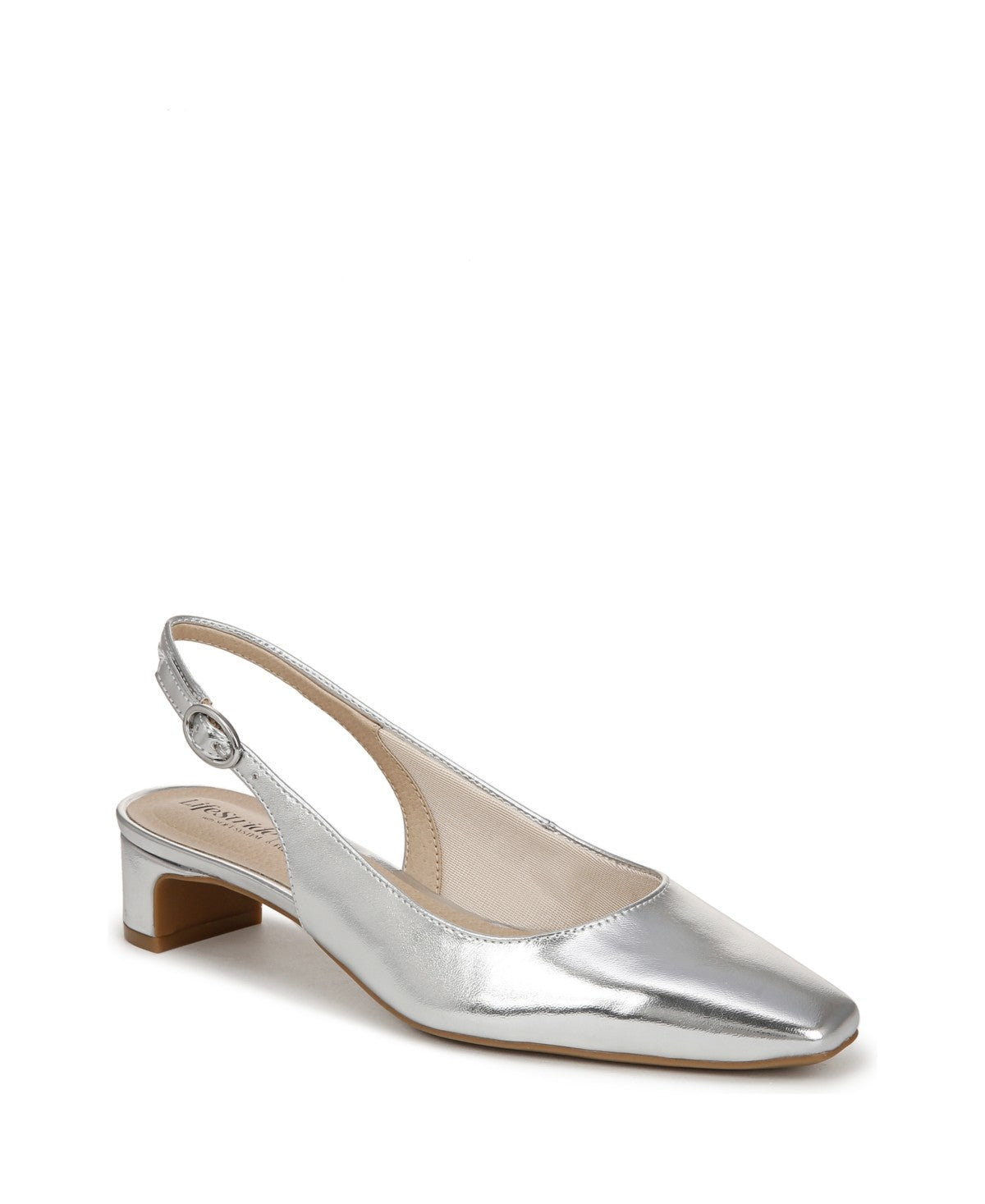 LifeStride Lorena Women's Sandals Silver Faux Leather : 9.5 M (B) - Bellso