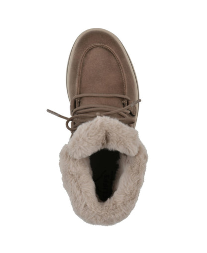 Cliffs by White Mountain Women's Harisson Wide Ankle Boots (Stone Fabric) - Size 9.5 W - Bellso