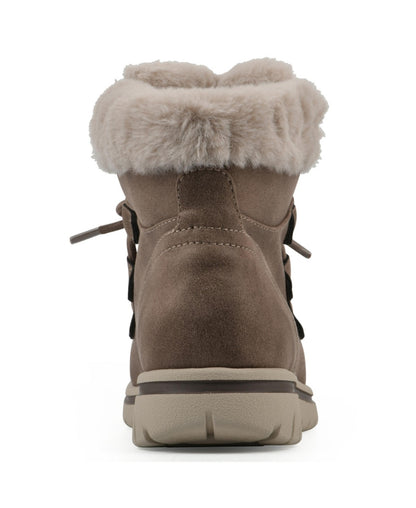 Cliffs by White Mountain Women's Harisson Wide Ankle Boots (Stone Fabric) - Size 9.5 W - Bellso