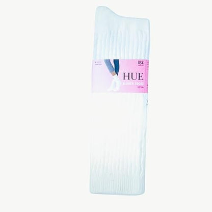HUE Women's Slouch Sock, 4 Pack (White) - Bellso