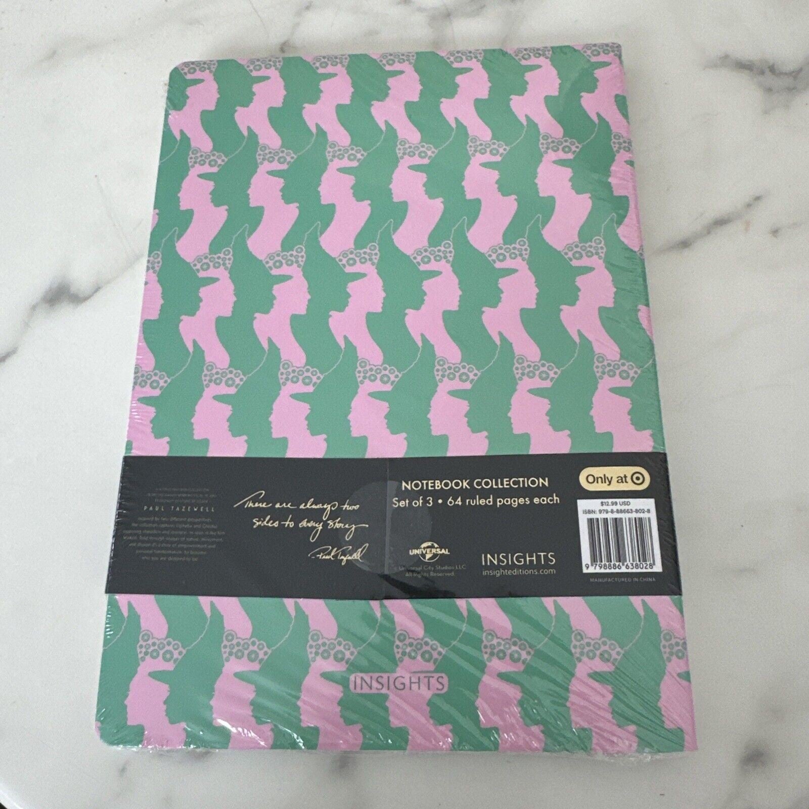 Wicked Target Exclusive Insights Brand Journals Notebooks Elphaba Glinda Movie - Bellso