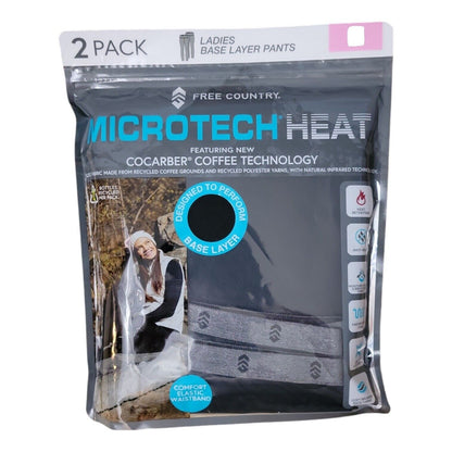 Free Country Women's 2-Pack Microtech Heat 4 Way-Sketch Base Layer Pant - Bellso