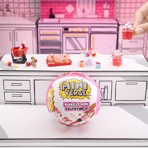 MGA's Miniverse Make It Mini Valentine's Mini Collectibles, Mystery Blind Packaging, Valentine's Day, Seasonal, Sweetheart, DIY, Crafts, Resin Play, R - Bellso