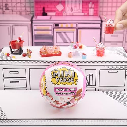 MGA's Miniverse Make It Mini Valentine's Mini Collectibles, Mystery Blind Packaging, Valentine's Day, Seasonal, Sweetheart, DIY, Crafts, Resin Play, R - Bellso