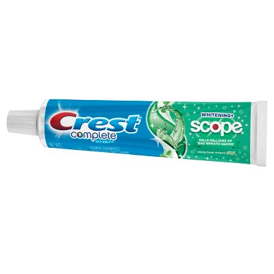 Crest + Scope Complete Whitening Toothpaste  Minty Fresh  5.4 Oz