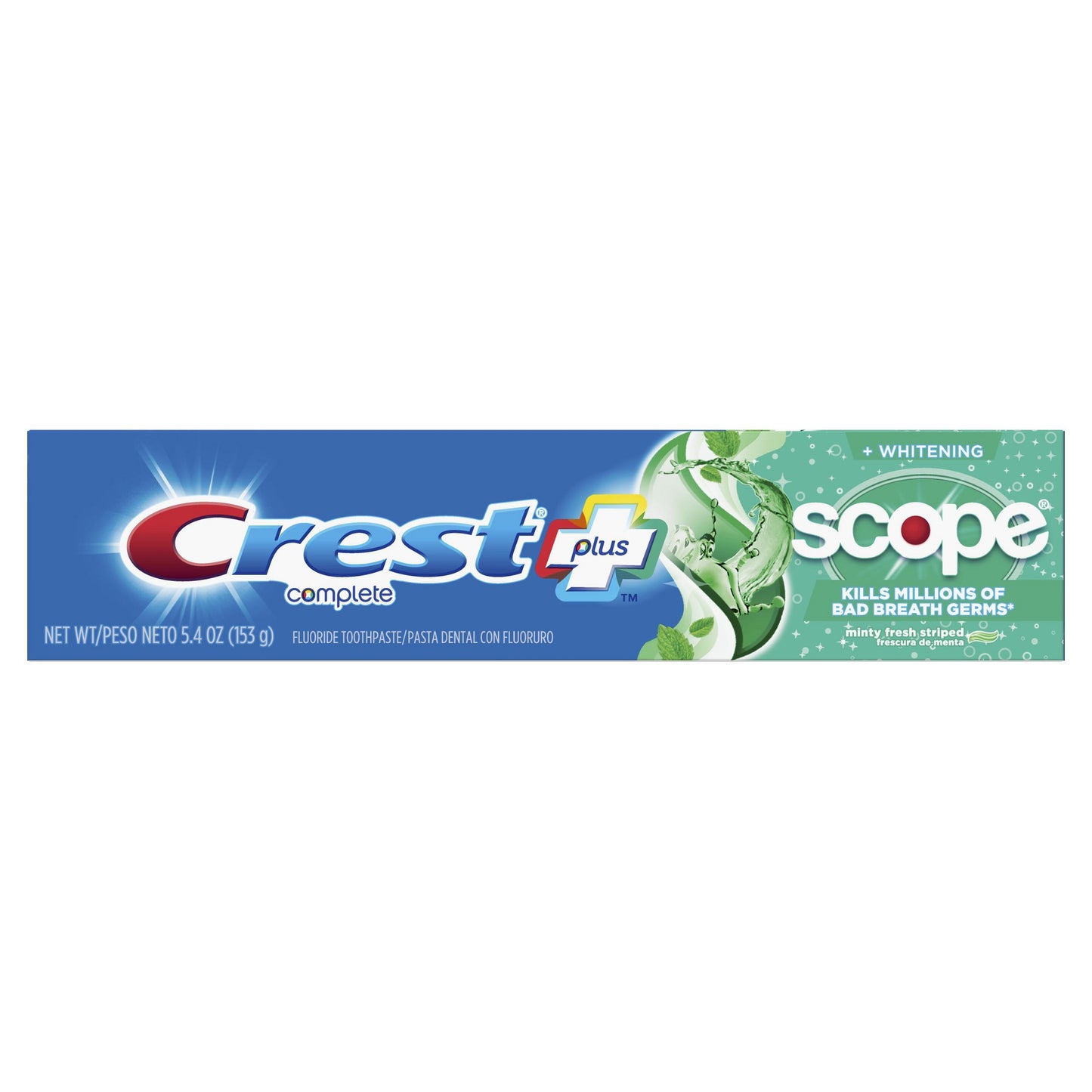Crest + Scope Complete Whitening Toothpaste  Minty Fresh  5.4 Oz