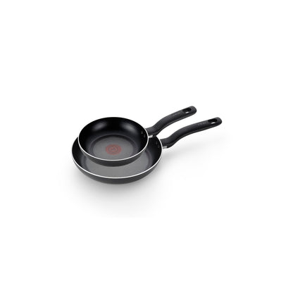 T-fal 2pc Frying Pan Set, Simply Cook Nonstick Cookware Black