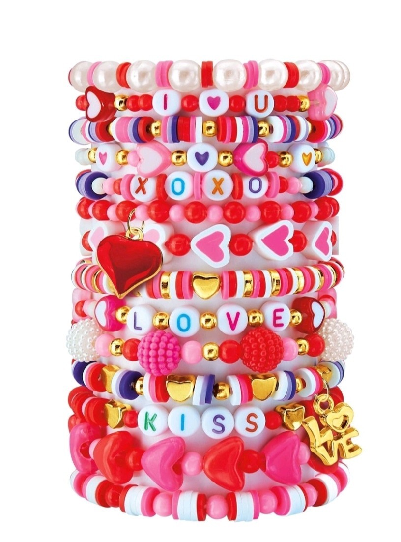 NWT CraZArt Bead Mine Fashion Bracelets Jewelry Kits, Valentine's Day, Easter - Bellso