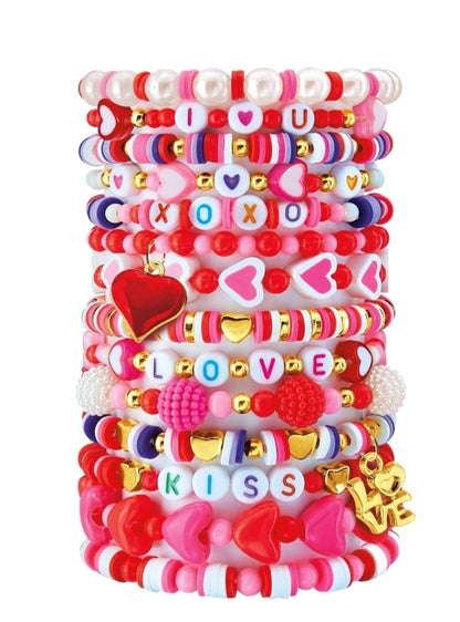 NWT CraZArt Bead Mine Fashion Bracelets Jewelry Kits, Valentine's Day, Easter - Bellso
