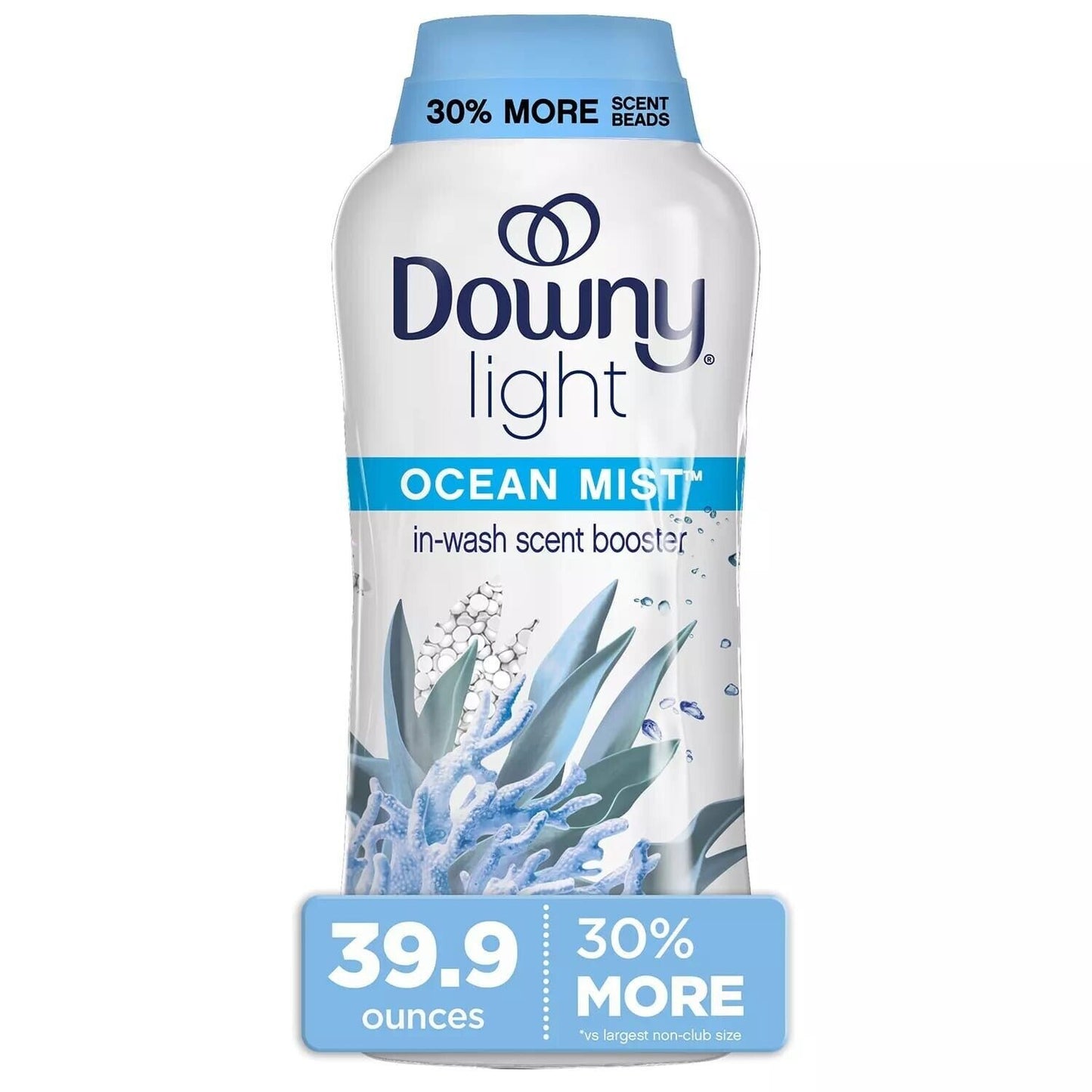 Downy in-Wash Scent Booster 39.9 Oz. Light Ocean Mist Scent Laundry Beads - Bellso