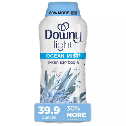 Downy in-Wash Scent Booster 39.9 Oz. Light Ocean Mist Scent Laundry Beads - Bellso