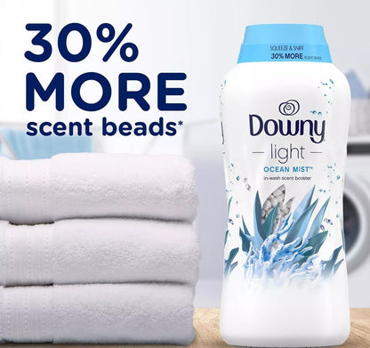 Downy in-Wash Scent Booster 39.9 Oz. Light Ocean Mist Scent Laundry Beads - Bellso