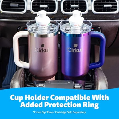 Cirkul 40oz. Rose Gold Stainless Steel Tumbler with Handle  All-Day StrawSip  Double-Wall Insulated