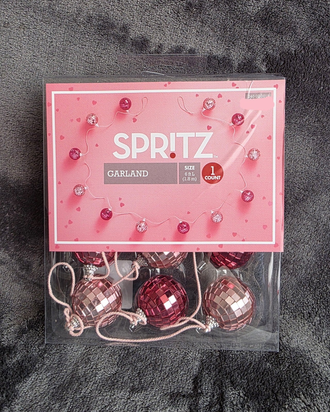 NWT Target 2025 72" Disco Ball Valentine's Day Christmas Garland Pink/Purple - Bellso