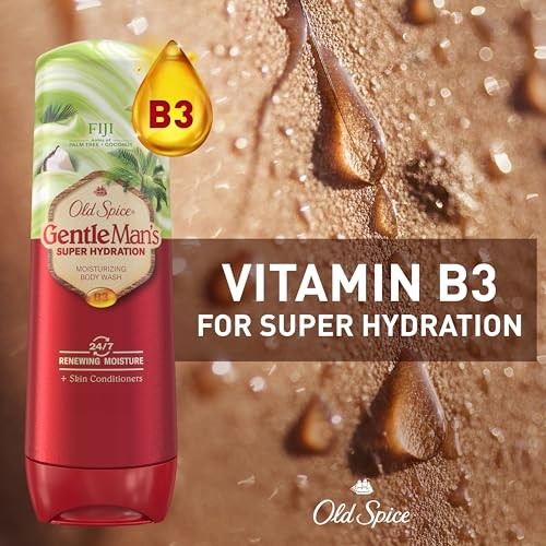 Old Spice Super Hydration Men S Body Wash  Fiji with Palm Tree and Coconut  24/7 Renewing Moisture  20g - Bellso