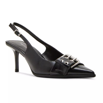 Madden Girl Rowaan Women's Slingback Heels, Size: 8, Black Shiny - Bellso
