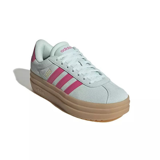 Adidas Vl Court Bold Womens Sneakers, 6 1/2 Medium, Green - Bellso