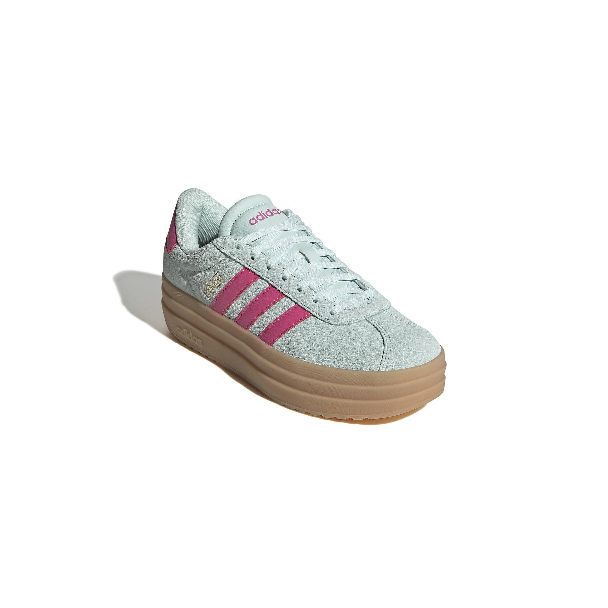 Adidas Vl Court Bold Womens Sneakers, 6 1/2 Medium, Green - Bellso